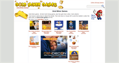 Desktop Screenshot of gold-miner-games.com